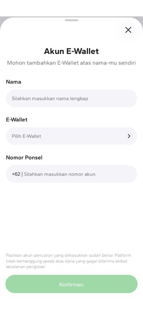 Akun E-Wallet